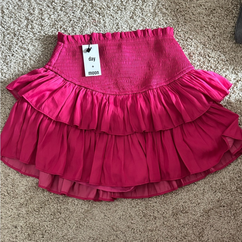 Palmetto Moon Day + Moon Smocked Ruffle Skirt